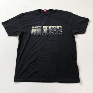 HI LIFE Shirt Men's L Black Short Sleeve Crew Neck Reg Fit Size Large L